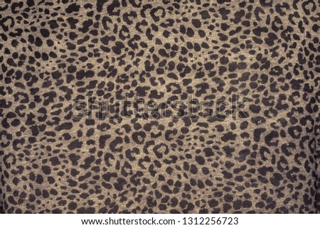 Leopard print, fabric pattern, background texture, wild animal Pattern .