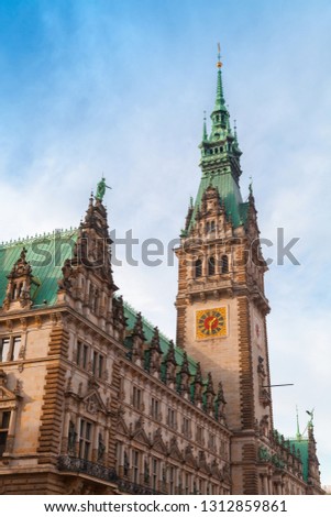 Hamburg City Hall or Hamburger Rathaus, is the seat of local government of the Free and Hanseatic City of Hamburg, Germany 