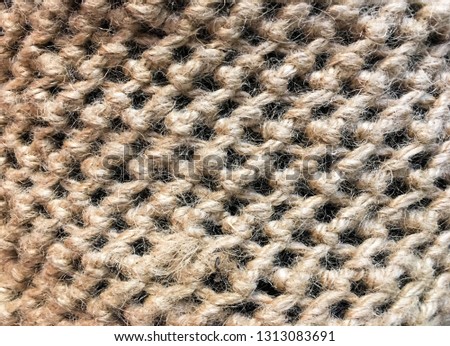 Background of Brown Handicraft Weave Texture Wicker Surface