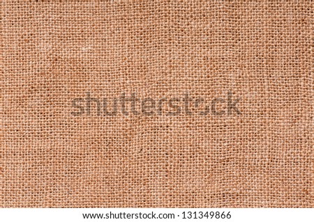 Closeup of a natural burlap texture for the background