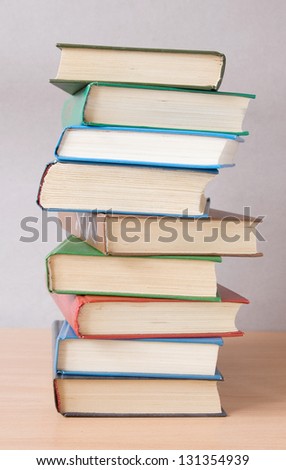 Old book pile