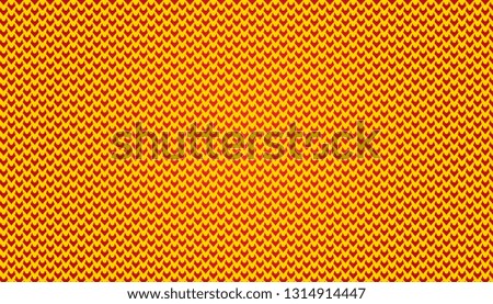 Micro V simple Pattern Background illustration in yellow and red color