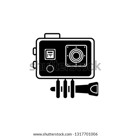 action camera icon. Element of photo camera icon for mobile concept and web apps. Detailed action camera icon can be used for web and mobile