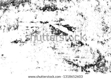Black and white Texture of cracks, chips, scuffs. Abstract pattern of monochrome elements
