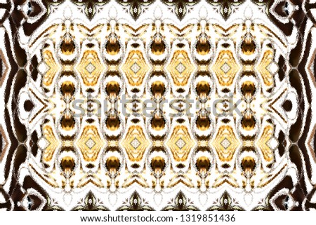 Colorful horizontal ornament for carpets, textile, cards, design and backgrounds