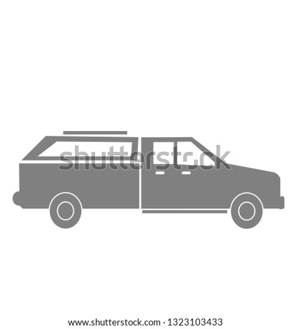 Pickup Truck Single Icon