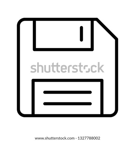 floppy line icon