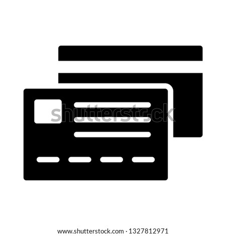 credit card glyph icon 