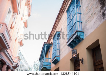 Colorful buildings in Cuba
