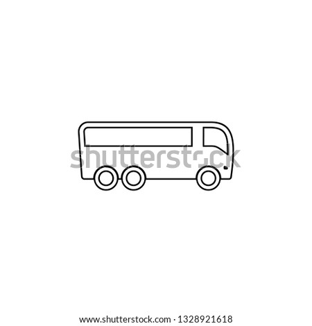bus, transtport icon. Simple thin line, outline vector of universal icons for UI and UX, website or mobile application