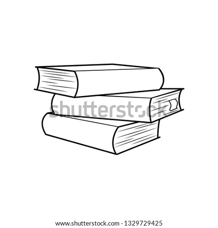 
Stack of books vector