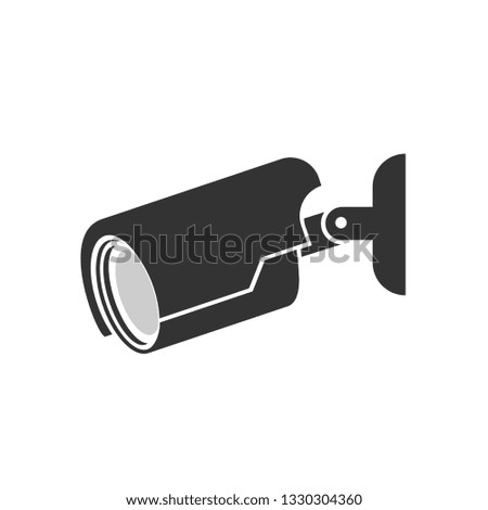 Surveillance CCTV Icon. Monitored Illustration As A Simple Vector Sign & Trendy Symbol for Design and Security Websites, Presentation or Mobile Application.