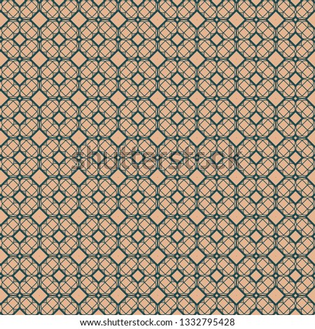 Vector Seamless Geometric Patterns In Pastel Colors. Endless Texture Can Be Used For Paper Or Scrapbooking. Brown green color.