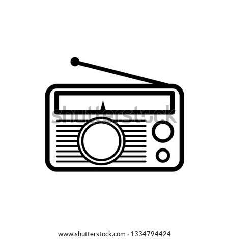 radio icon vector