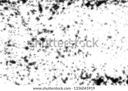 Distress urban used texture. Grunge rough dirty background. Brushed black paint cover. Overlay aged grainy messy template. Renovate wall frame grimy backdrop. Empty aging design element. EPS10 vector