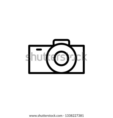 Camera Icon Vector Illustration in Line Style for Any Purpose
