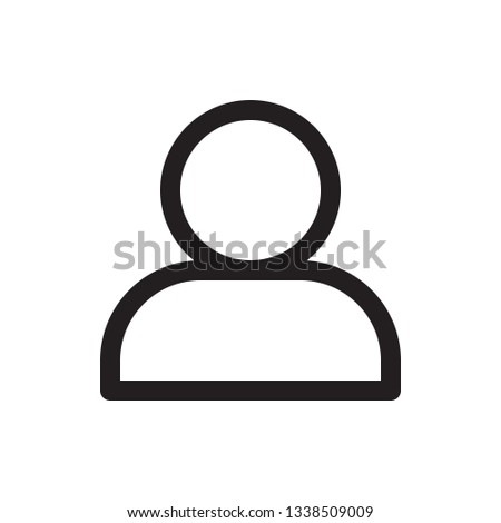 User icon in trendy outline style design. Vector graphic illustration. User icon for website design and user interface. Editable vector stroke. EPS 10