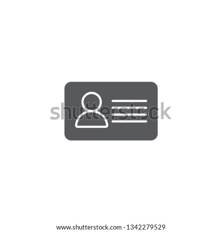 id card or name tag or identification card business, blank design illustration, isolated 