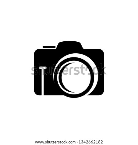 photography digital camera icon vector. perfect camera icon vector. white background.