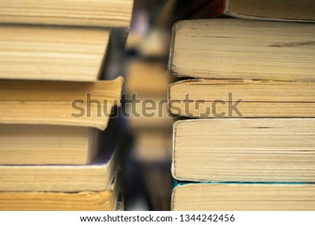 Piles of old books 
