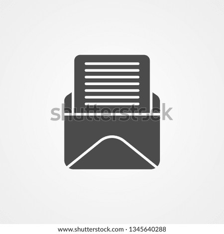 Mail vector icon sign symbol