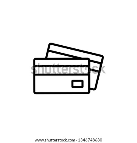 Credit Card Icon Vector Illustration Logo Template