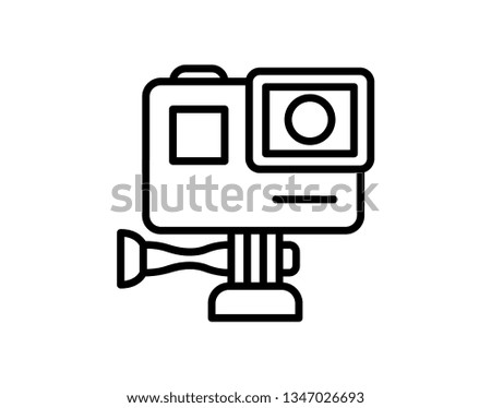 Best Action camera logo. Camera for active sports 