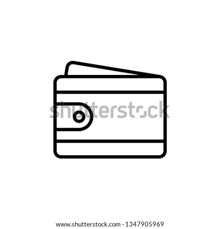 Wallet Icon Vector Illustration Logo Template