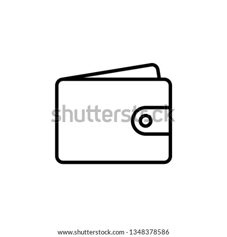 Wallet Icon Vector Illustration Logo Template