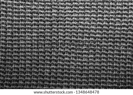 Close up of folded wool material with shallow depth of field 