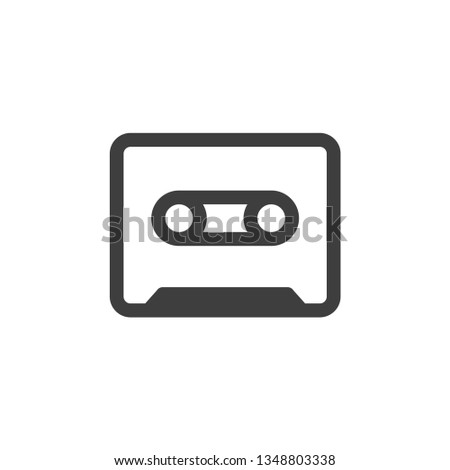 Retro cassette icon