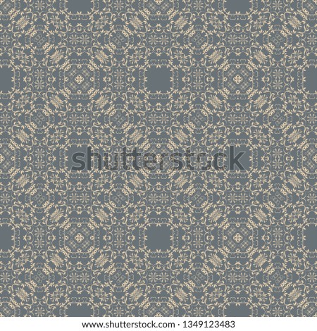 Seamless floral ornament on background. Template for your design. Wallpaper pattern. Vector illustration