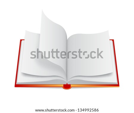 Open book icon. EPS10 vector