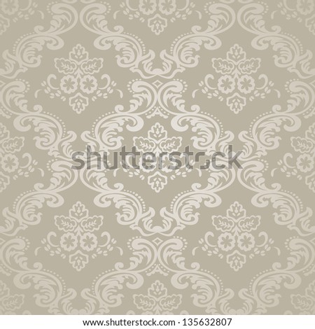 Seamless pattern background.Damask wallpaper. Vector illustration