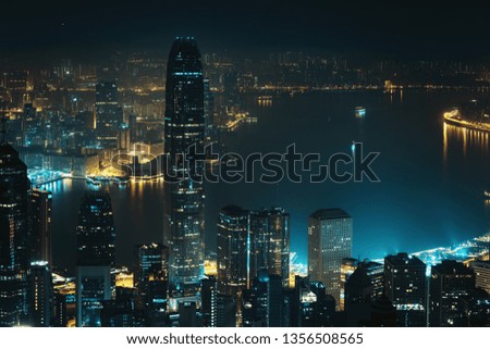 Hong Kong city view from The Peak