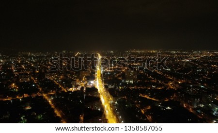 Night in big city