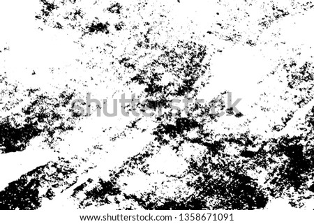 Grunge dust messy background. Distressed grainy spray overlay texture. Dirty powder rough empty cover template. Aged splatter crumb wall backdrop. Weathered drips aging design element. EPS10 vector.