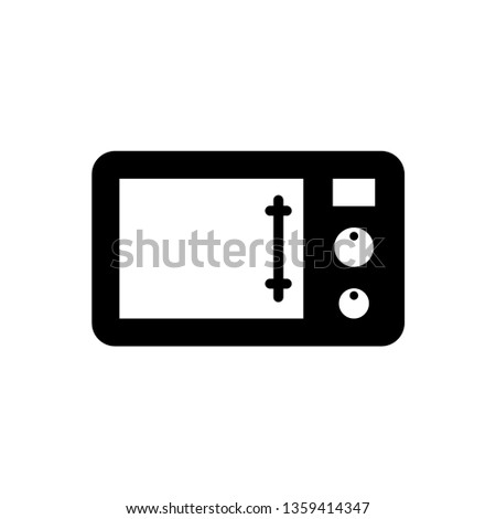 Microwave vector icon from appliances set.