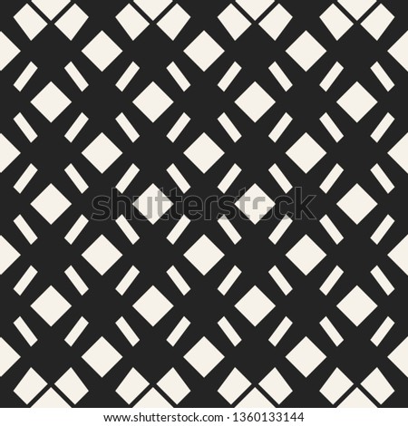 Abstract concept monochrome geometric pattern. Black and white minimal background. Creative illustration template. Seamless stylish texture. For wallpaper, surface, web design, textile, decor.