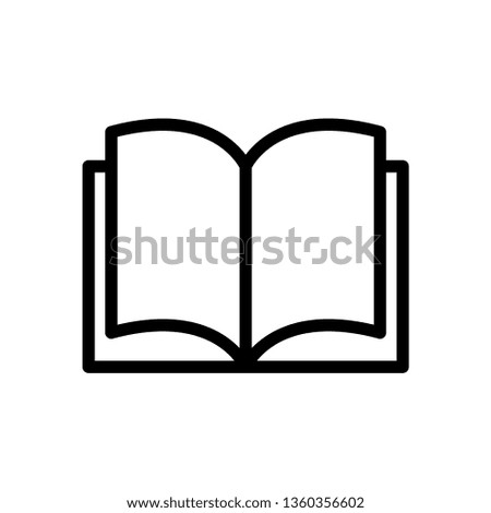best book icon, open book icon in trendy flat style 