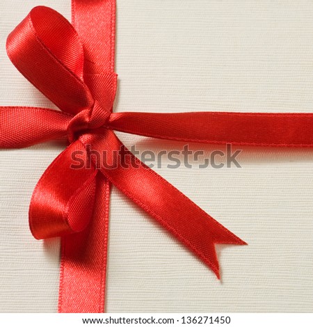Decorative gift box with ribbon