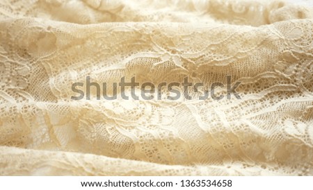 fabric background. beige lace pattern. texture, close-up
