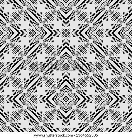 White Black Abstract Art Deco geometric background Regular intricate squares pattern