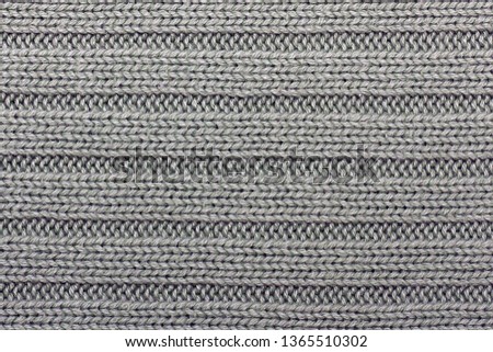 Gray knitting background horizontal stripes hobby strings free time knitting yarn pattern