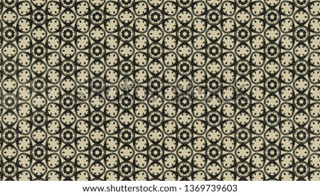 Dark Brown Vintage Ornament Wallpaper Pattern Design Template