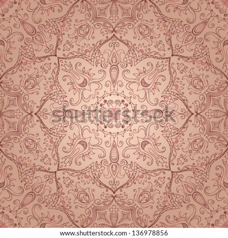 Vector ornamental beige background