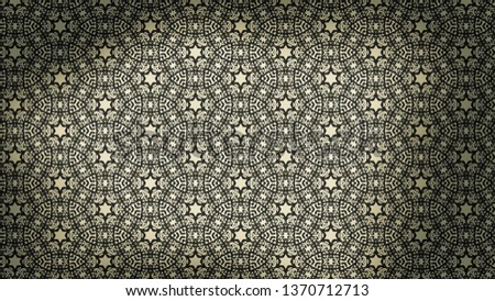 Dark Brown Vintage Floral Background Pattern