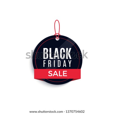 Black friday label and elements