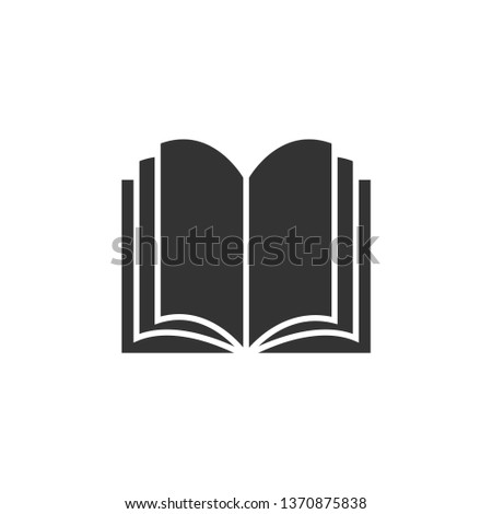 Book icon vector on white background