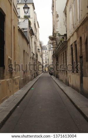 narrow street in Europe